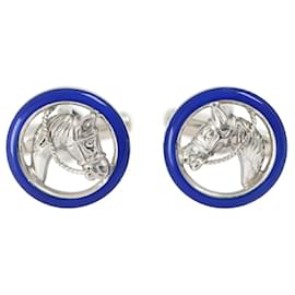 Gemelli Gucci blu navy e argento Argento Blu navy