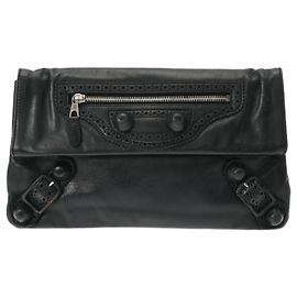 Clutch nera a busta gigante Balenciaga Nero