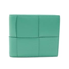 Bottega Veneta-Bottega Veneta Bi-fold Wallet in Mermaid Green-Green