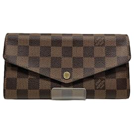 Louis Vuitton-Louis Vuitton Damier Portefeuille Sarah Long Wallet-Damier ebene
