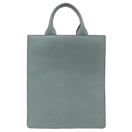 Valextra Boxy Tote Bag in Blue Blue