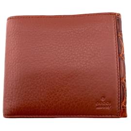 Gucci-Gucci Bamboo Bi-fold Wallet in Red-Red