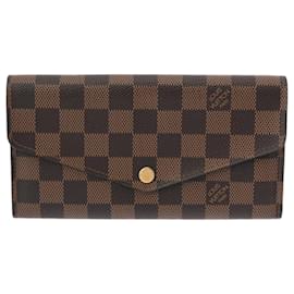 Louis Vuitton-Louis Vuitton Damier Portefeuille Sarah Long Wallet-Brown
