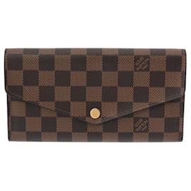 Louis Vuitton-Louis Vuitton Damier Portefeuille Sarah Long Wallet-Brown