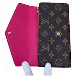 Louis Vuitton-Louis Vuitton Monogram Portefeuille Sarah Love Lock Long Wallet-Brown