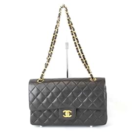 Chanel-Chanel Matelasse Double Flap Shoulder Bag-Black