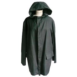 LOUIS VUITTON Men's Parka Waxed Canvas T50 GOOD CONDITION Black
