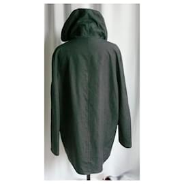 Louis Vuitton-LOUIS VUITTON Men's Parka Waxed Canvas T50 GOOD CONDITION-Black