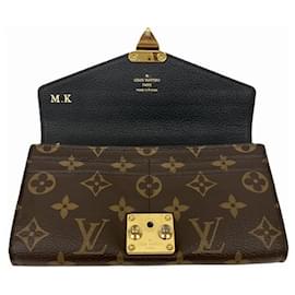 Louis Vuitton-Louis Vuitton Monogram Portefeuille Pallas M58415 Long Wallet-Brown,Black