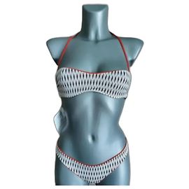 Nueve la perla gris blanco doble rojo 36 fr Gris