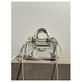Balenciaga-BALENCIAGA  Handbags T.  Leather-White