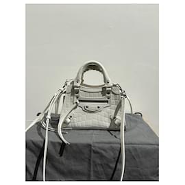 Balenciaga-BALENCIAGA  Handbags T.  Leather-White