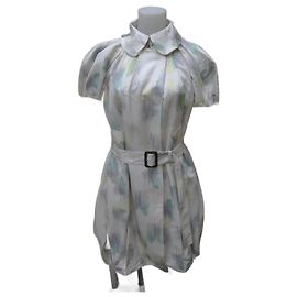 Casaco oversize Burberry Prorsum de algodão e seda Multicor