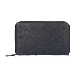 Cartera larga multi organizadora Star Stud de Jimmy Choo Azul marino