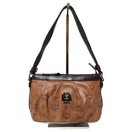 Pochette en cuir MCM Visetos Chocolat/Marron Marron