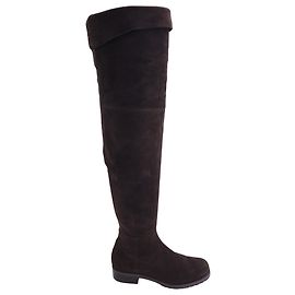 Bottes hautes Stuart Weitzman en daim marron Marron