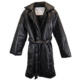 Casaco acolchoado Proenza Schouler White Label em couro vegano preto Preto