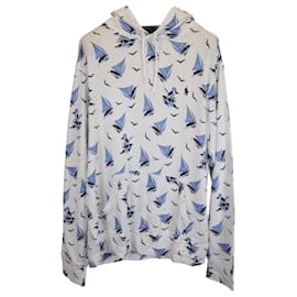 Ralph Lauren-Polo Ralph Lauren Boat Print Hoodie in White Cotton-Other