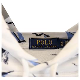 Ralph Lauren-Polo Ralph Lauren Boat Print Hoodie in White Cotton-Other