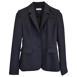 Altuzarra-Altuzarra Fenice Jacket Berry in Navy Blue Virgin Wool-Blue,Navy blue