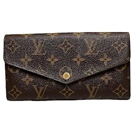 Louis Vuitton-Louis Vuitton Monogram Portefeuille Sarah Long Wallet-Brown