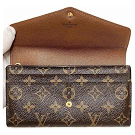 Louis Vuitton-Louis Vuitton Monogram Portefeuille Sarah Long Wallet-Brown
