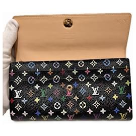 Louis Vuitton-Louis Vuitton Multicolor Portefeuille Sarah Long Wallet-Black,Multiple colors