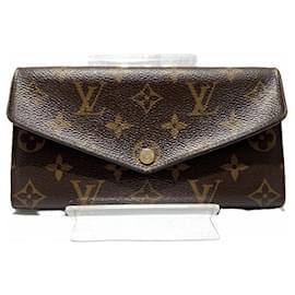 Louis Vuitton-Louis Vuitton Monogram Portefeuille Sarah Rose Ballerine Long Wallet-Brown,Pink
