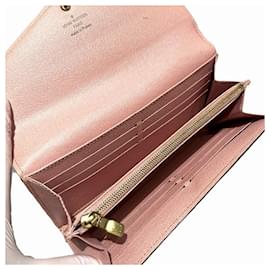 Louis Vuitton-Louis Vuitton Monogram Portefeuille Sarah Rose Ballerine Long Wallet-Brown,Pink