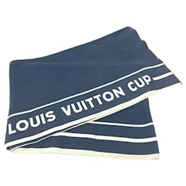 Louis Vuitton-Louis Vuitton Cup LVCUP Scarf-White,Navy blue