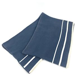 Louis Vuitton-Louis Vuitton Cup LVCUP Scarf-White,Navy blue