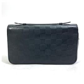 Louis Vuitton-Louis Vuitton Damier Infini Zippy XL Clutch Bag-Black