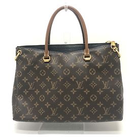 Sac à épaule Pallas Monogram Louis Vuitton Marron Noir