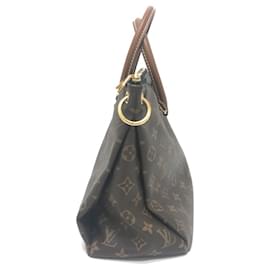 Louis Vuitton-Louis Vuitton Monogram Pallas Shoulder Bag-Brown,Black