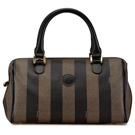 Fendi-Sac Boston Pequin marron Fendi-Marron