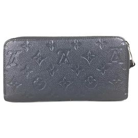 Louis Vuitton Monogram Empreinte Long Wallet Blue