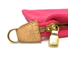 Louis Vuitton-Louis Vuitton Antigua Pochette Plat GM Clutch Bag-Brown,Pink