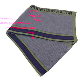 Louis Vuitton-Louis Vuitton M71255 Elshape LV Generation Scarf-Brown,Red,Navy blue
