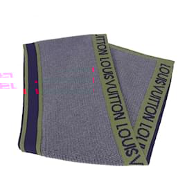 Louis Vuitton-Louis Vuitton M71255 Elshape LV Generation Scarf-Brown,Red,Navy blue