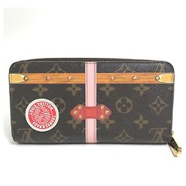 Billetera Zippy Trunk de Verano Monogram Louis Vuitton Castaño