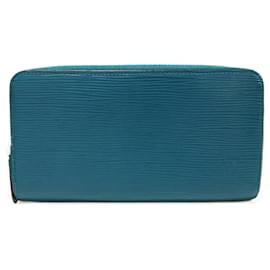 Louis Vuitton-Louis Vuitton Epi Zippy Wallet-Blue,Other