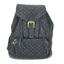 Louis Vuitton Monogram Denim Montsouris GM Rucksack Blau