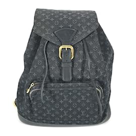 Louis Vuitton-Louis Vuitton Monogram Denim Montsouris GM Backpack-Blue