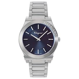 Salvatore Ferragamo-Ferragamo Gancini Bracelet Watch-Silvery,Metallic