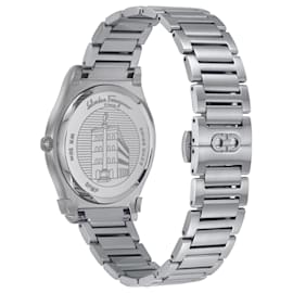 Salvatore Ferragamo-Ferragamo Gancini Bracelet Watch-Silvery,Metallic