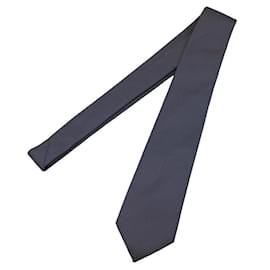 Hermès-Hermes Navy Silk Cravat-Navy blue