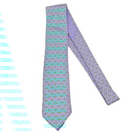 Hermès-Hermes Light Blue Silk Cravat-Light blue