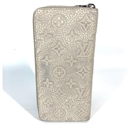 Louis Vuitton-Louis Vuitton Taurillon Climbing Zippy Wallet-Blue,Beige