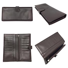 Loewe-Loewe Brown Nappa Leather Long Wallet-Brown