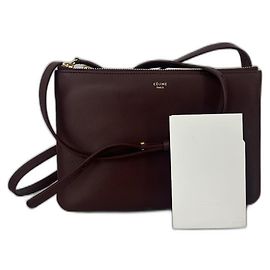 Céline Trio Dark red Gold hardware